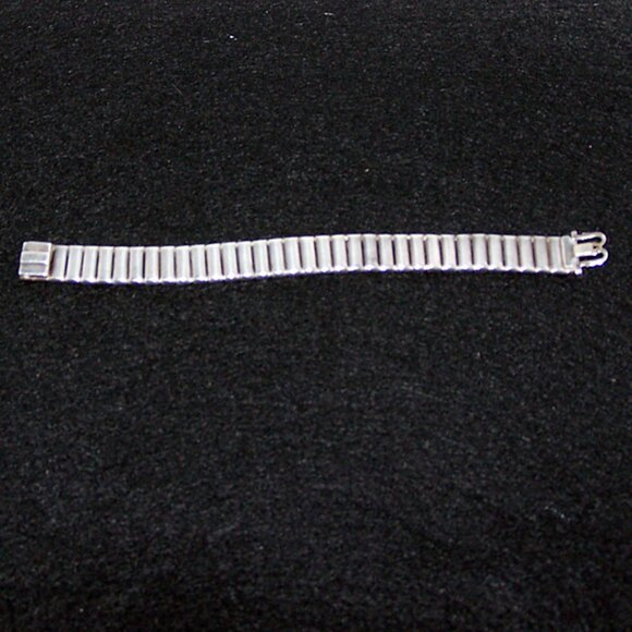 VTG 1920s L&M Sterling Silver and Rhinestone Bracelet - Picture 4 of 6